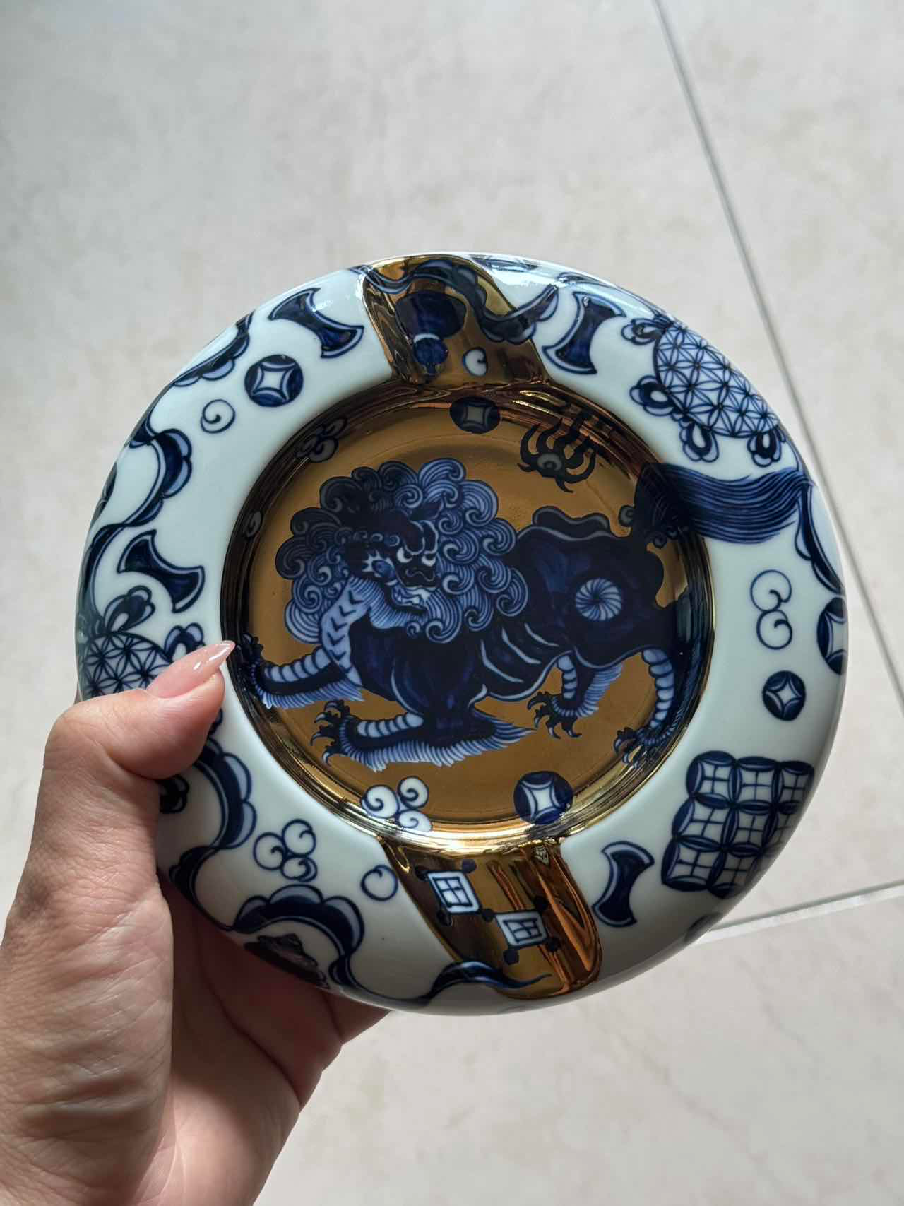 祥瑞金辉双口，陶瓷雪茄缸产品照片